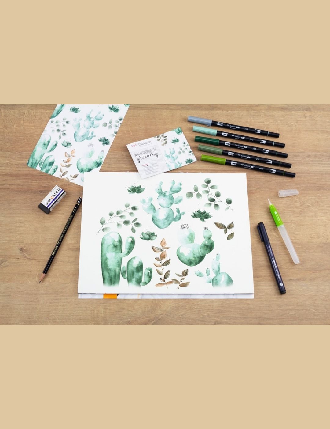 Pack TOMBOW Lettering Greenery